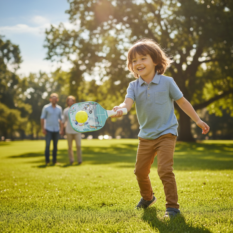 Kid pickleball