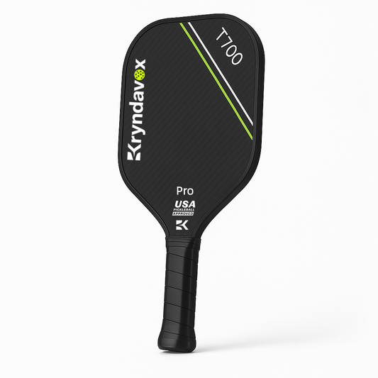 T700 Raw Carbon Fiber Surface Kryndavox Pickleball Paddle