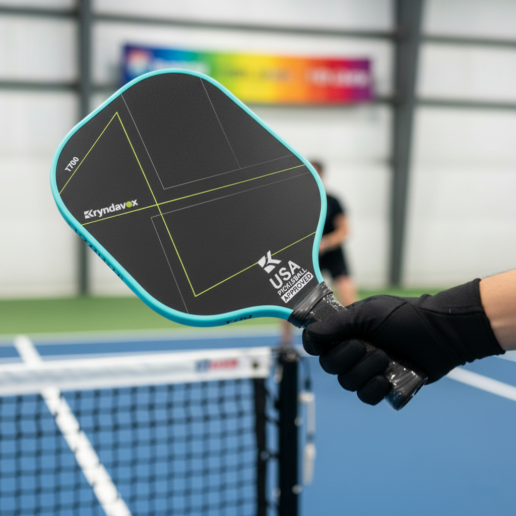 (Custom Engraving Available)Kryndavox USAP Approved Carbon Fiber Pickleball Paddle - Best Professional Pickleball Paddle -- Good for All Skill Levels - Professional Grade