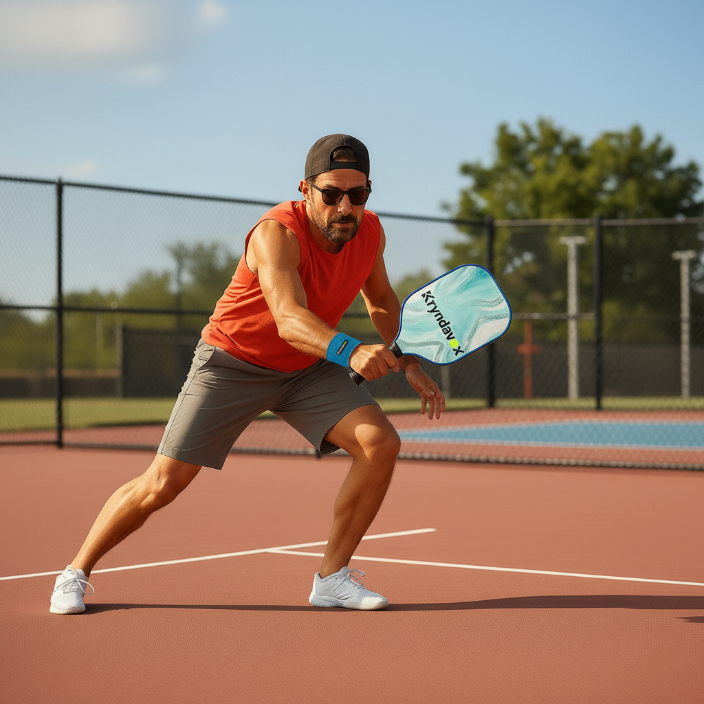 Kryndavox Pickleball Paddle Set of 1，USAPA Approved Fiberglass Pickleball Racket, 1Rackets, 2 Balls,1Wristband and 1 Portable Carry Bag, Pink Pickle Ball Paddle for Men and Women