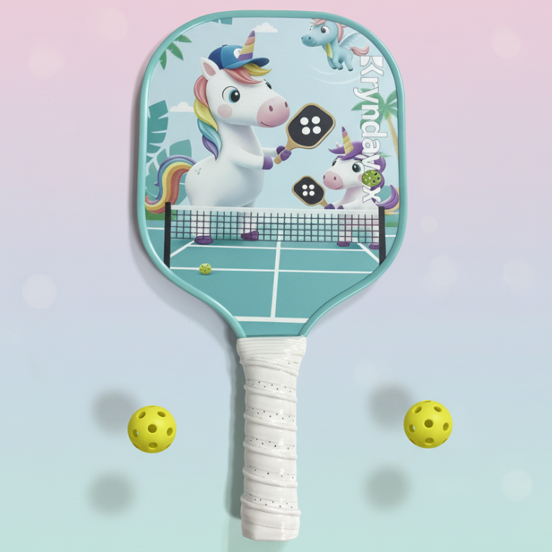 (Custom Engraving Available)Kryndavox Kids Pickleball Paddles，Lightweight Pickleball Rackets, Child-Size, Stocking Stuffers,pickleball gifts