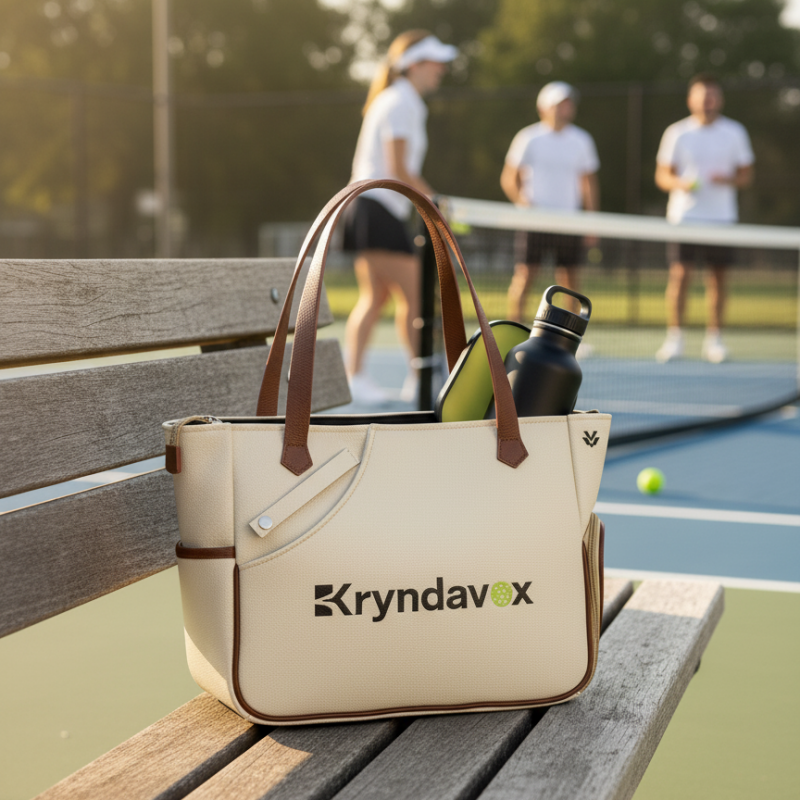 (Custom Engraving Available)Kryndavox Pickleball Bag,Men's &Women's Pickleball Backpack, Pickleball Tote Bag with Shoe Compartment, Paddle Holder, Large Capacity Sports Bag for Pickleball Gear