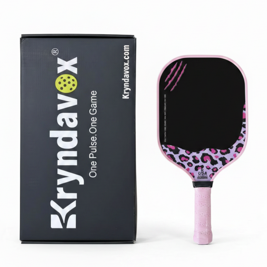 Professional-Grade Double-Sided Pickleball T700 Carbon Fiber Pink Panther Racket, 16mm Thick, with Frosted Surface, Protective Side Strips, and a Large Racket face