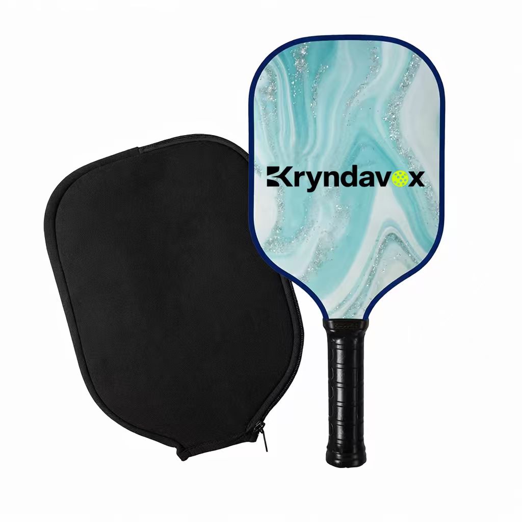 Kryndavox pickleball rackets are made of glass fiber/carbon fiber, certified by the picklebal Association of America, and are lightweight, high-performance rackets with a comfortable grip.